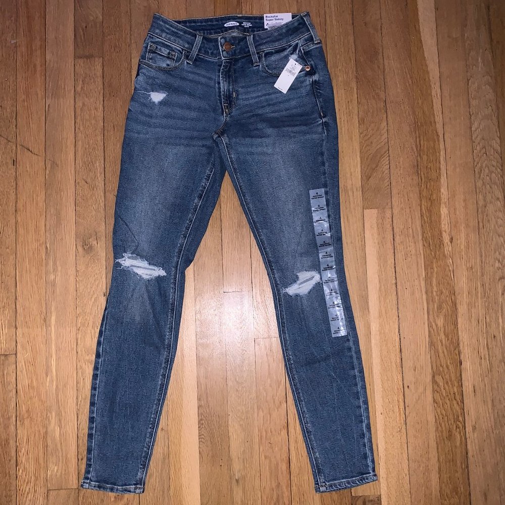 Old Navy Rockstar Super Skinny Low Rise Jeans